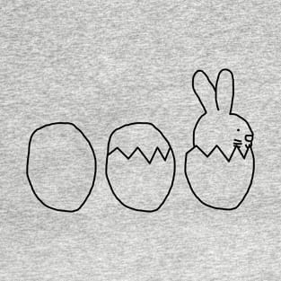 Easter Eggs with a Bunny Minimal T-Shirt